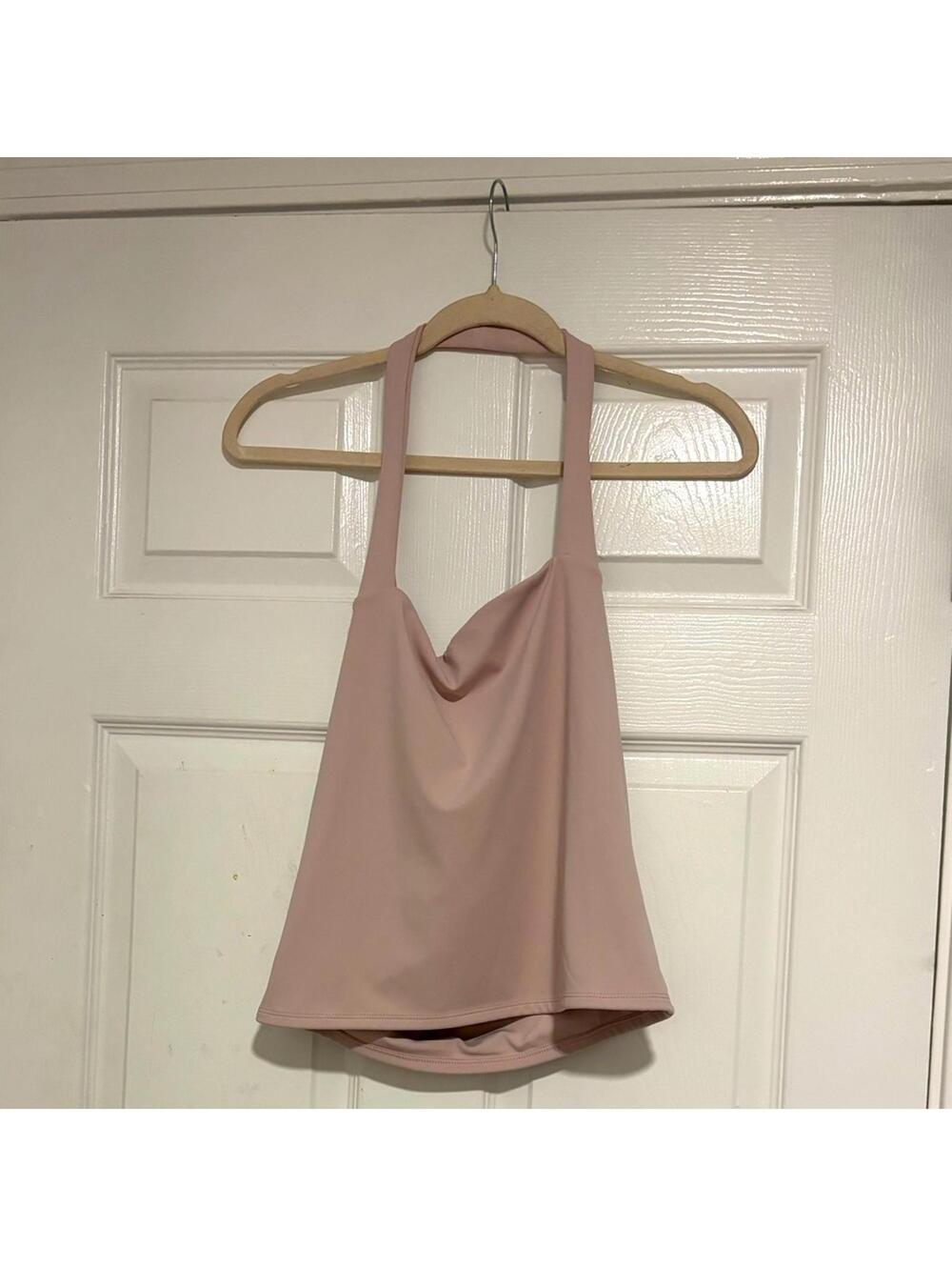 Express Blush Pink Halter Top Size M